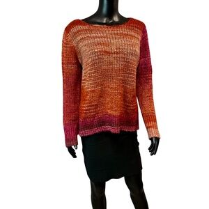 Dressbarn Warm Tones Gradient Sweater